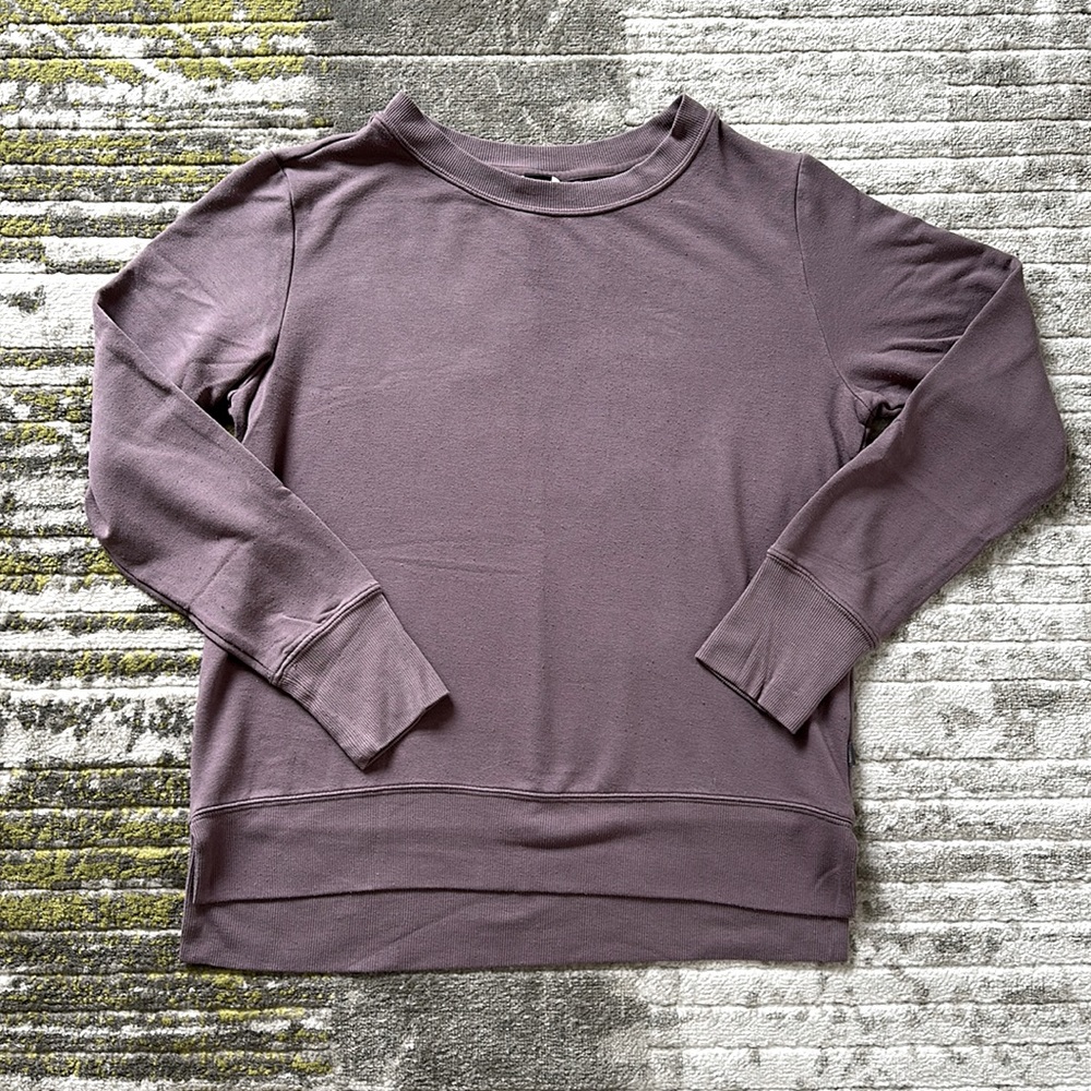 Mondetta Womens Dusty Purple Crew Neck Sweatshirt Size Small